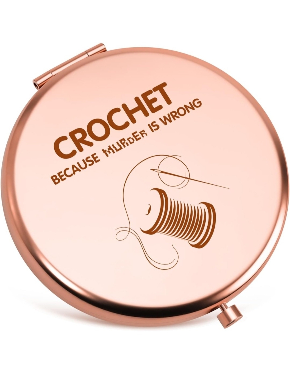 Crochet Lovers Compact Mirror Rose Gold